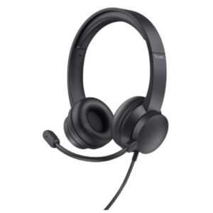 Headset trust hs-150 25333 jack 3.5mm microfono plegable diadema ajustable
