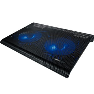 Base de refrigeracion para portatiles trust con 2 ventiladores y leds azul hasta 17.3" 20104*