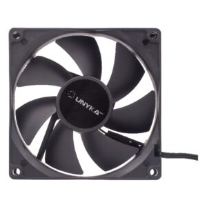 Ventilador interno unyka 90mm color negro 7 aspas