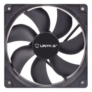 Ventilador interno unyka 120mm color negro 7 aspas