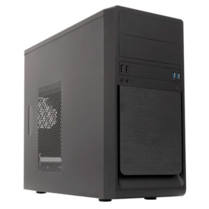 Caja microatx unykach matx uk6023 u3 color negro usb 2x2.0 2x3.0 incluye fuente de alimentacion