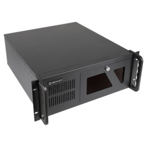 Caja rack 19" 4u unyka uk4229 evo frontal con puerta de seguridad filtro antipolvo usb 3.0 sin fuen