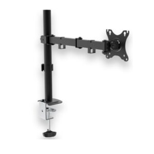 Soporte de mesa unyka uk710101 para 1 pantalla 10-32" 1 cabezal ajustable y giratorio max. 10kg vesa