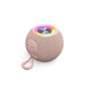 Altavoz bluetooth portable hama ball shape 5w iluminacion led tws bateria 10h manos libres color ros
