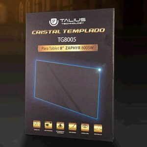 Cristal Templado Talius protector Tg8005 / 8 Pulg. / Tablet Zaphyr 8005w / 8004w