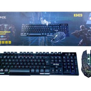 Combo Teclado + Raton USB Gaming Retroiluminado / Efecto Mecanico  / K3423 / MTK