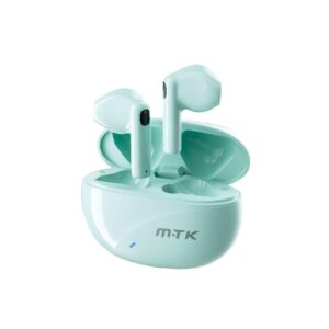 Auriculares Bluetooth 5.3 Muffin TC3252 / Tws / Base de carga / Tactil / Verde Agua / Mtk / 0352527