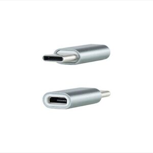 Adaptador Type-C Macho a MicroUsb Hembra Plata / 10.02.0011 Nanocable