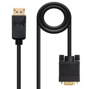 Cable Adaptador DisplayPort 1.2a a VGA / M/M / 2M / Negro / Nanocable 10.15.4402