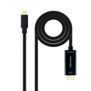 Cable adaptador Type-C a HDMI / 4K 60Hz / 1.8m / Negro / 10.15.5102