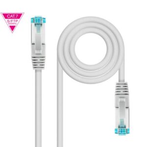 Cable red latiguillo RJ45 Cat.7 SFTP / LSZH / 2 metros / 10 Gbit/s / Gris / Nanocable 10.20.1702