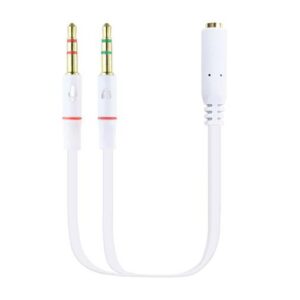 Cable adaptador de audio Jack 3.5mm auricular + Microfono h/m-m / 20cm / 10.24.1203