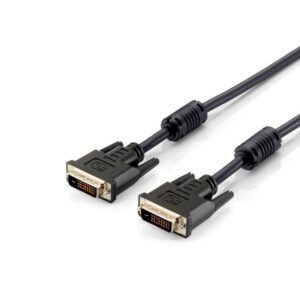 Cable DVI-D Dual Link M/M 1.8m / Ferrita / Negro / Equip 118932