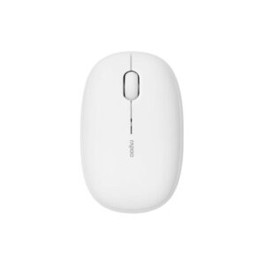 Raton Inalambrico Rapoo M660 Blanco / Dual BT 5.0 + RF 2.4Ghz / 1.300 Dpi / 3 Botones / USB 3.0 / Multimodo / 14384
