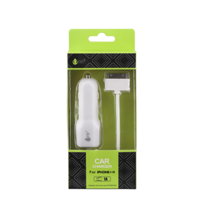 Cargador de coche-mechero con cable iPhone 4 / 5w / Blanco / Ca501/ One+
