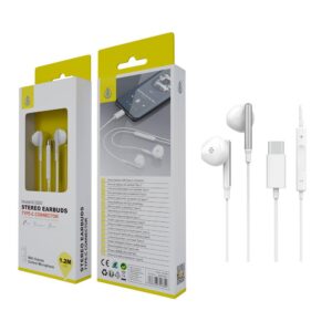 Auriculares + Micro NC3252 / Conexion Type-C / 1.2m / Blanco / One+ / 2302521