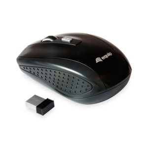 Raton óptico inalámbrico Mini Equip Life / Negro / 1600 Dpi / Ambidiestro / 245104
