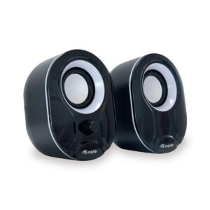 Altavoces 2.0 Equip Life 6w RMS Jack 3.5" Control de volumen / USB / Negro y blanco / 245333