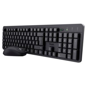 Combo Teclado + Raton inalámbrico Trust TKM-360 / Silencioso / 1600 Dpi / Resistente a liquidos / 25356