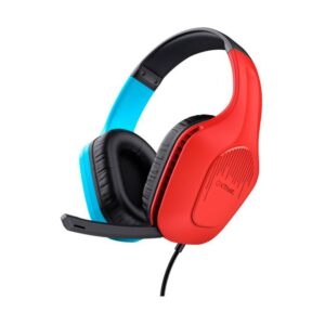 Auriculares Trust Gaming Gxt 416s Zirox Negro-Cian-Rojo / Multiplataforma Ps4 - Ps5 - Xbox - Nintendo - PC / 1.2 m / 25423