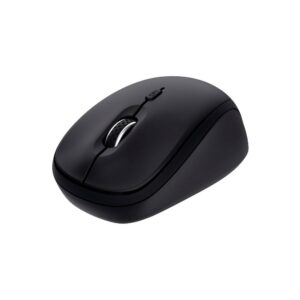Mouse trust wireless y bluetooth yvi+ negro 1600dpi ajustable 3 botones 3 dispositivos