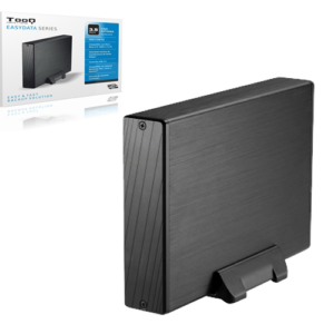 Caja externa aluminio 3.5 USB 3.0 Sata Tooq Negra TQE-3527B