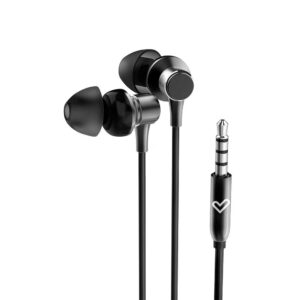 Auricular intrauditivo energy sistem metallized jack 3.5mm control remoto aluminio negro con mic