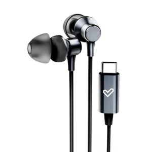 Auricular intrauditivo energy sistem metallized usb-c control remoto aluminio grafito con mic