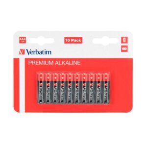 Pilas Verbatim Alcalinas LR03 AAA 1.5v (10 unid.) / 49874