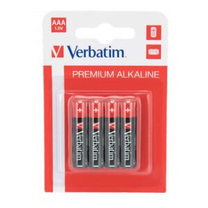 Pilas Verbatim Alcalinas LR03 AAA  1.5v (4 unid.) / 049920-46