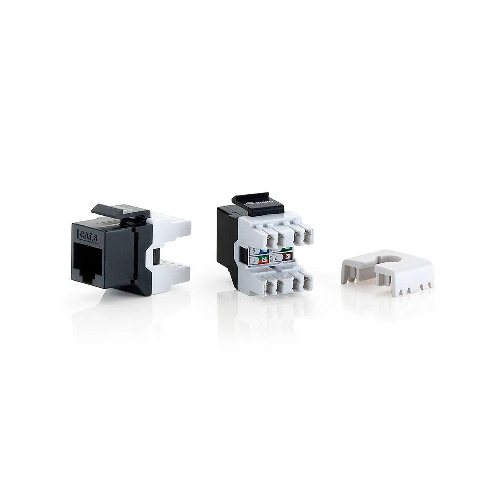 Kit 8 uds conector hembra rj45 utp cat6 panel keystone