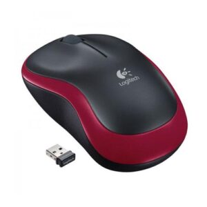 Raton óptico inalámbrico Logitech M185 Rojo  910-002237