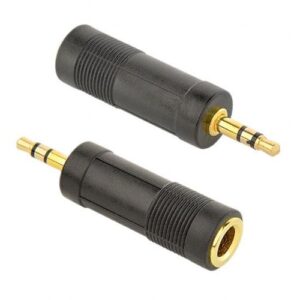Adaptador audio estereo Jack 3.5mm Macho a Jack 6.3mm Hembra / Cablexpert  A-6.35f-3.5m