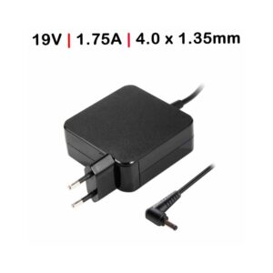 Cargador compatible para portátil ASUS 33W 19V 1.75A 4.0x1.35 mm / Tipo enchufe pared