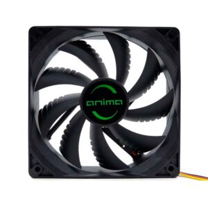 Ventilador Tacens Anima AF8 / 80mm (8x8cm) / Carcasa y Aspas Negras / Velocidad Max. 1800rpm