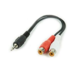 Cable Jack 3.5mm macho a 2 rca hembra 20cm  cca-406