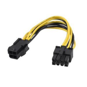 Cable alimentacion 4 pin a 4+4 pin 15cm / Nanocable 10.19.1401
