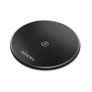 Cargador inalámbrico QI / 15W / Aisens / Negro / ASCH-15W1WC058-BK