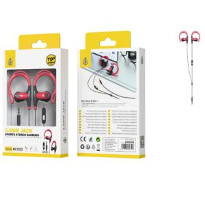 Auriculares + Micro intrauditivos sport NC3322 Sunglasses / Rojo / One+ / 2303223