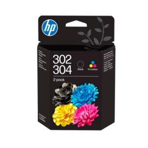 Tinta Original Hp Pack n302 / n304 Negro + Color  B82L1AE / X4D37AE / 3JB05AE