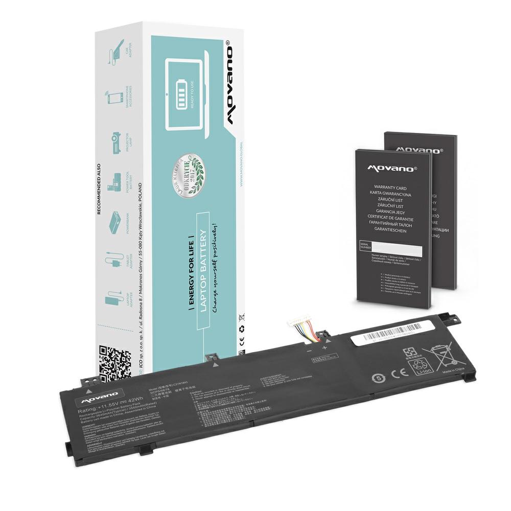 Batería compatible para portátil ASUS C31N1843 11.1V 3200mAh Movano