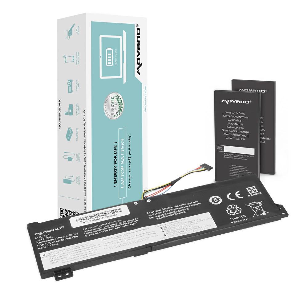 Batería compatible para portátil LENOVO L17C2PB3 7.6V 4500mAh Movano