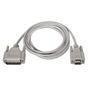 Cable serie null modem db9 hembra a db25 macho 1.8 m 10.14.0802
