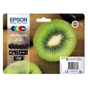 Kiwi multipack 5-colours 202 claria premium ink