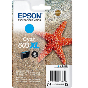 Singlepack cyan 603xl ink