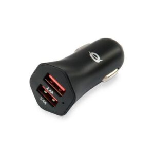 Cargador de coche-mechero Usb x2 / 24w / Carden04b / Conceptronic
