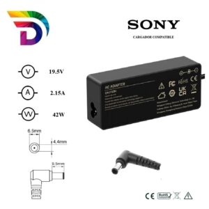Cargador compatible para portátil SONY 42W 19.5V 2.15A 6.5x4.4 mm Dayma