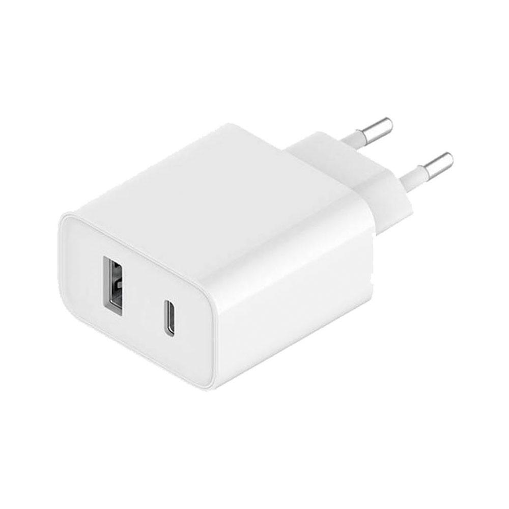 Cargador de red original Xiaomi USB + Type-C / 33w / Blanco / BHR4996GL