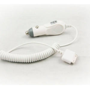 Cargador de coche-mechero con cable iPhone 4  / 5v 1.5a / Blanco / Mtk