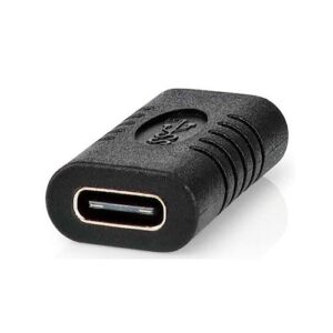 Adaptador Type-C a Type-C 3.2 Gen 2 / Hembra - Hembra / Nedis / CCGP64900BK